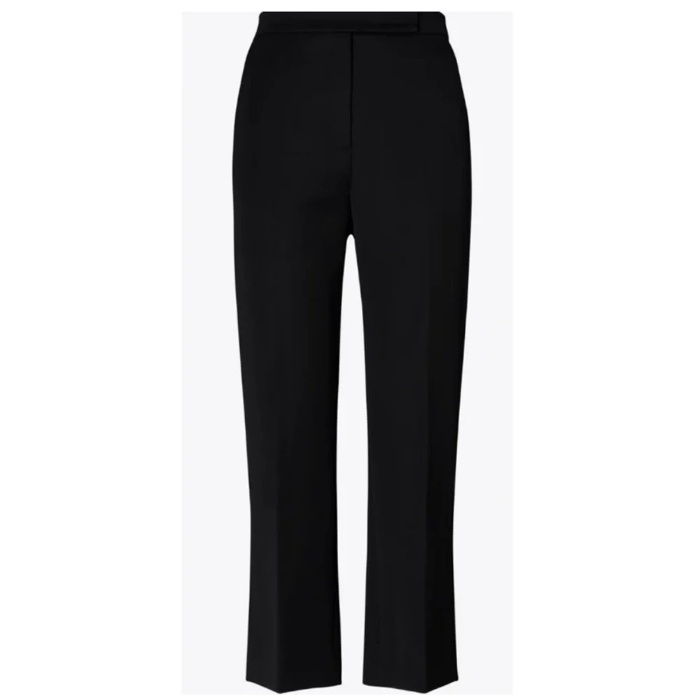 Tory Burch || Wool Blend Crepe‎ Trousers Pants Black 6